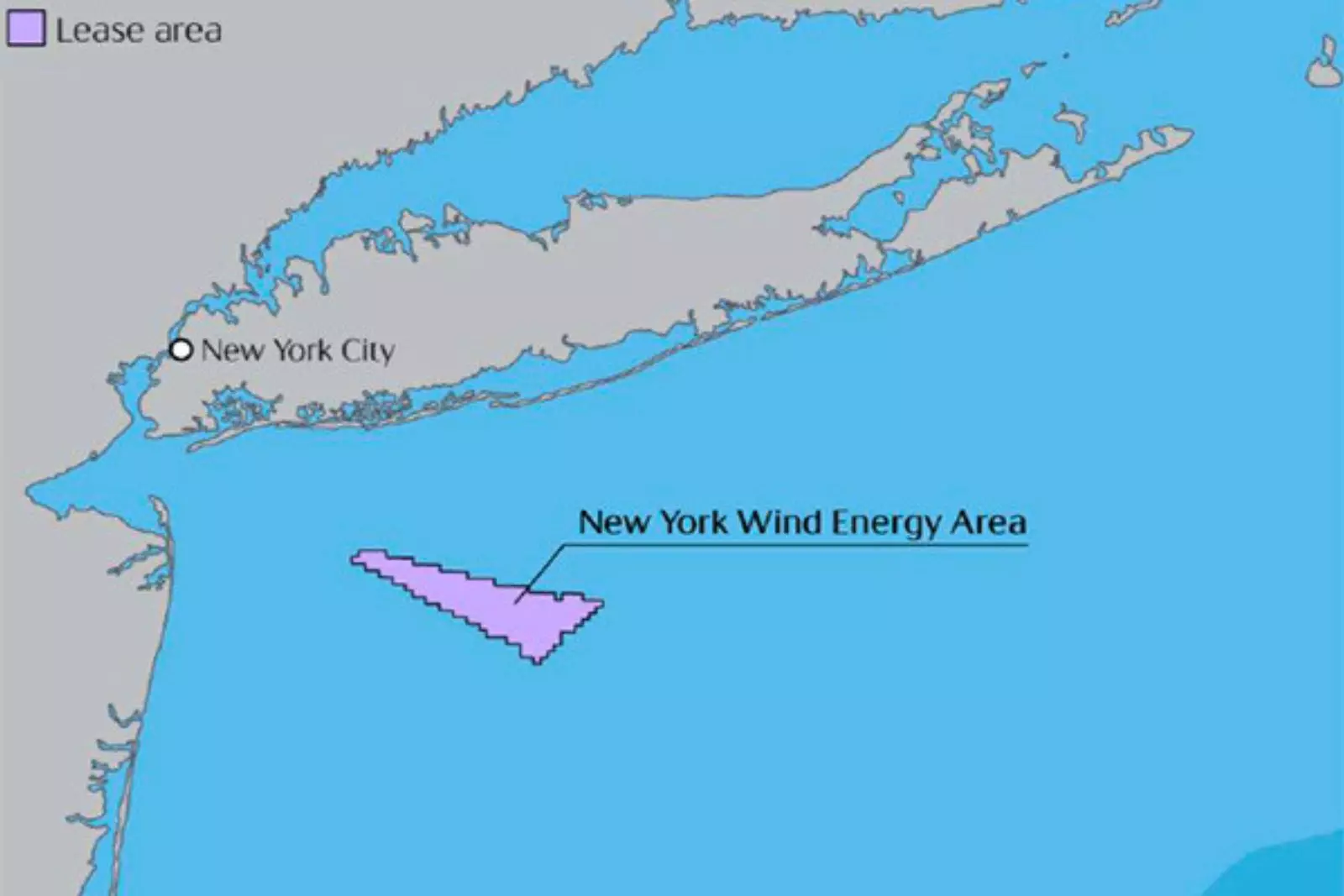 Map shows location of the Empire 1 wind project