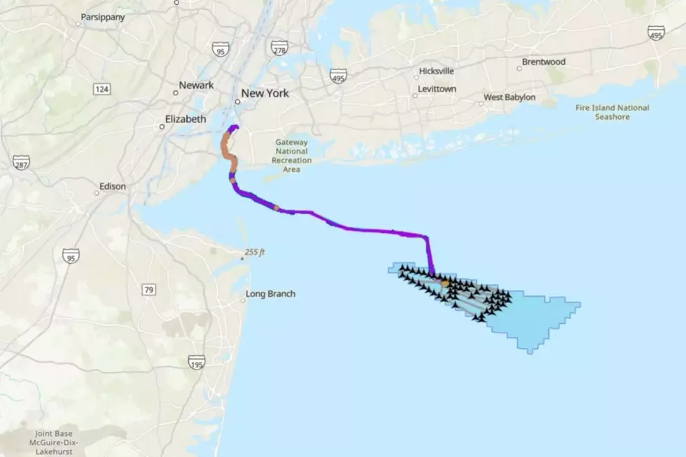 Map shows location of Empire 1 wind project and cables bringing electricity to Manhattan