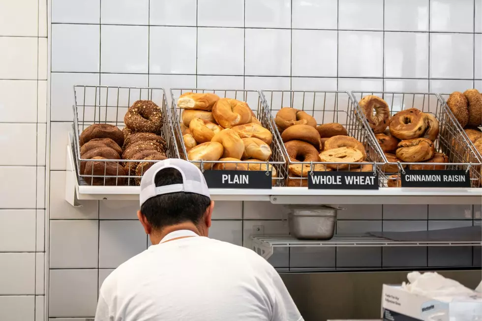 Man, Bagel shop
