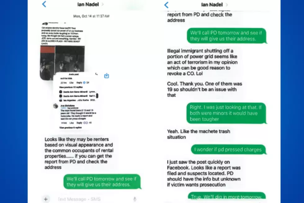 Texts from Howell Councilman Ian Nadel that purportedly show his