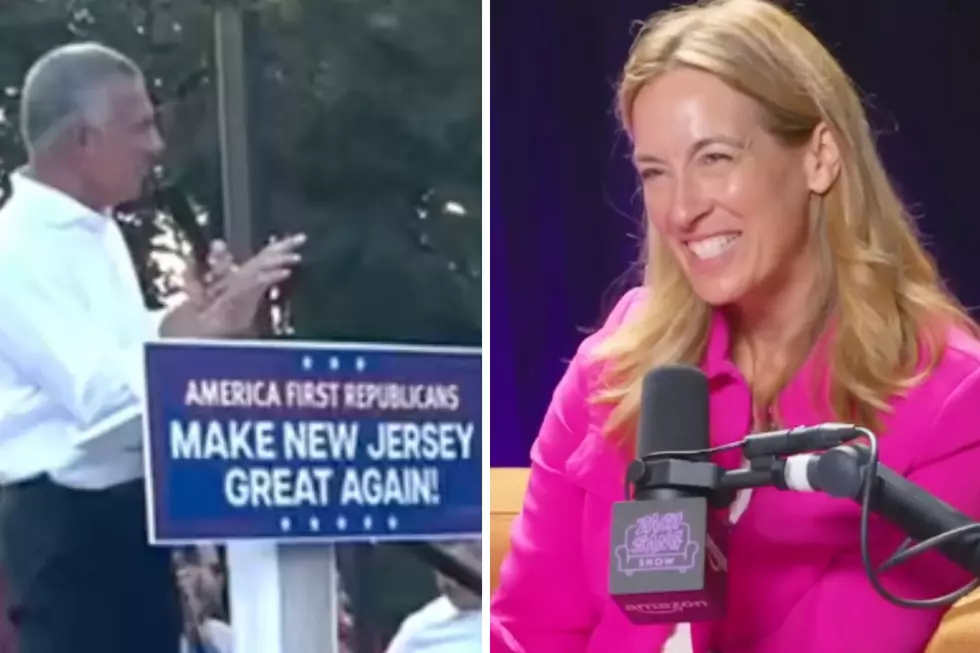 Mikie Sherrill has maintained about a 5-point lead over Jack Ciattarelli in recent polls. (Screenshots: NJ Dems, Mikie Sherrill via X)