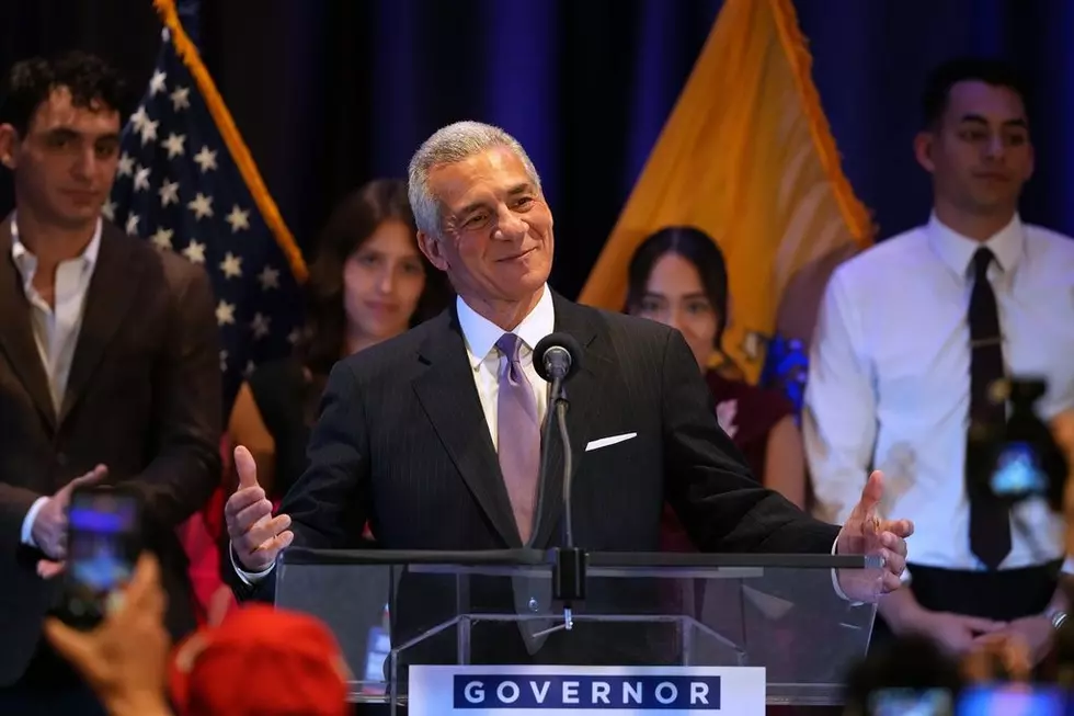 New Jersey Republican gubernatorial candidate Jack Ciattarelli speaks during an election night gathering, Tuesday, Nov. 4, 2025, in Bridgewater, N.J. (AP Photo/Matt Slocum)