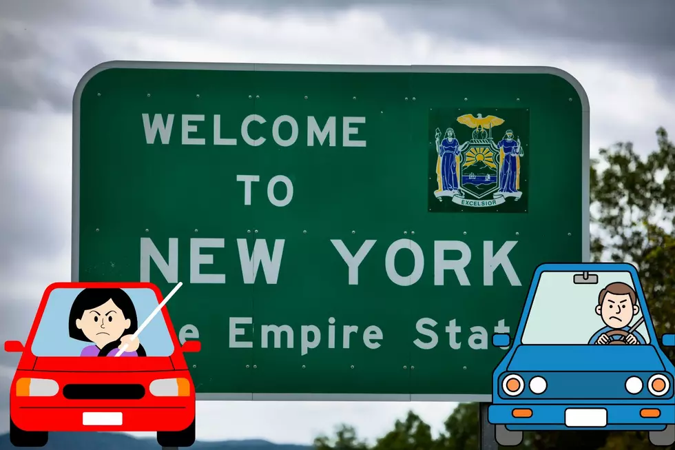 A new Rutgers Poll Finds New Jersey Drivers Love to Hate New York drivers, and Themselves. (Getty Images/Canva/Townsquare Media illustration)