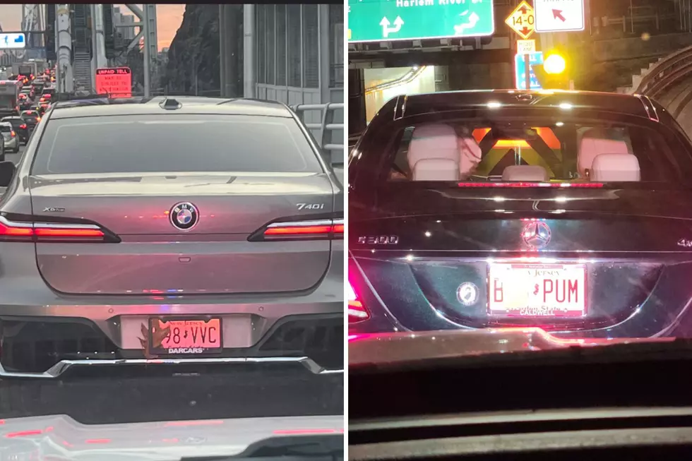 Part of an obscured license plate on a vehicle whose driver the Port Authority of NY/NJ evaded tolls