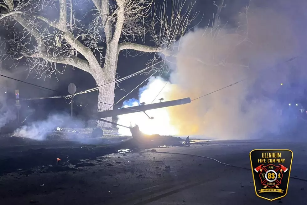 A man was arrested for DWI following a hit and run crash in Gloucester Township (Photo Credit: Chews Landing Fire Department and Blenheim Fire Company)