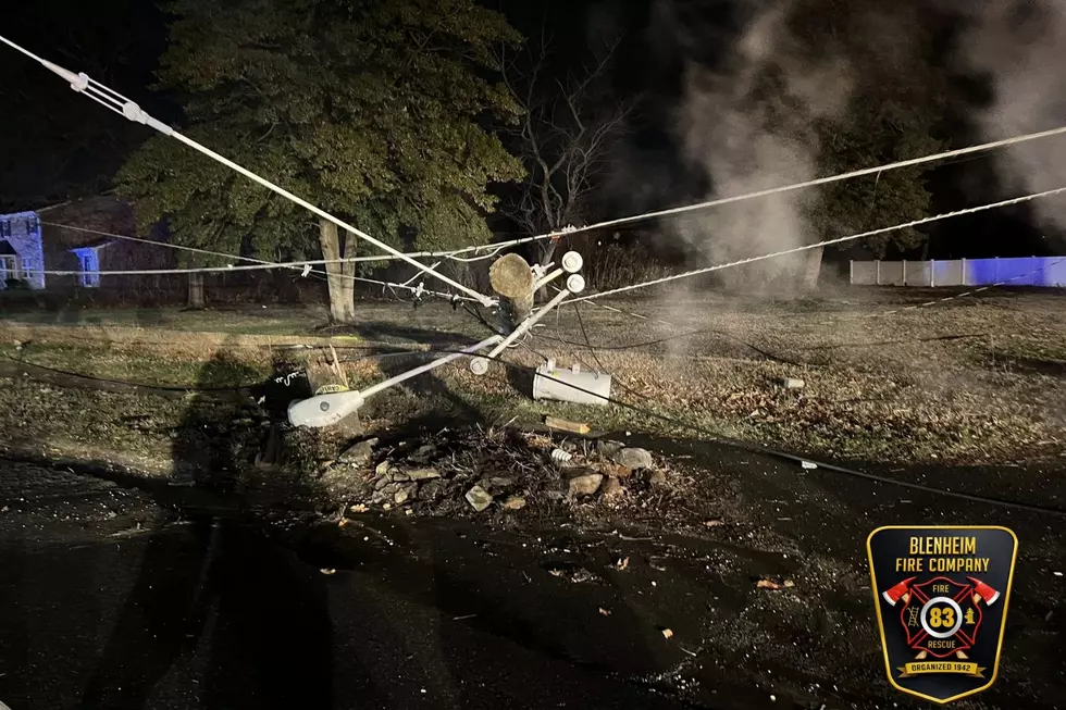 A man was arrested for DWI following a hit and run crash in Gloucester Township (Photo Credit: Chews Landing Fire Department and Blenheim Fire Company)