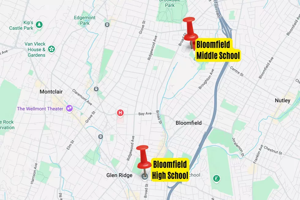 The defendant has worked at both Bloomfield Middle and High Schools, and previously in Fair Lawn (Google Maps, Canva)