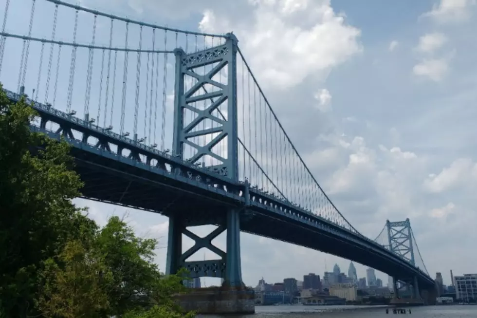 Ben Franklin Bridge between Camden and Philadelphia Wed., July 8. 2026