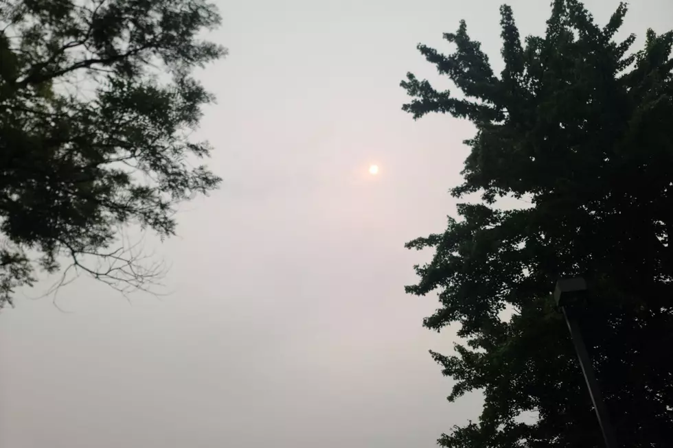 Hazy sun over Ewing Thursday, July 16, 2026