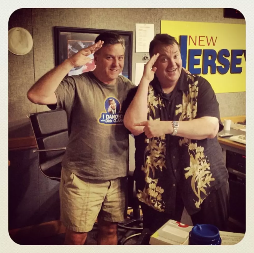 EJ & Big Joe in the NJ101.5 studio in 2012 | photo by EJ