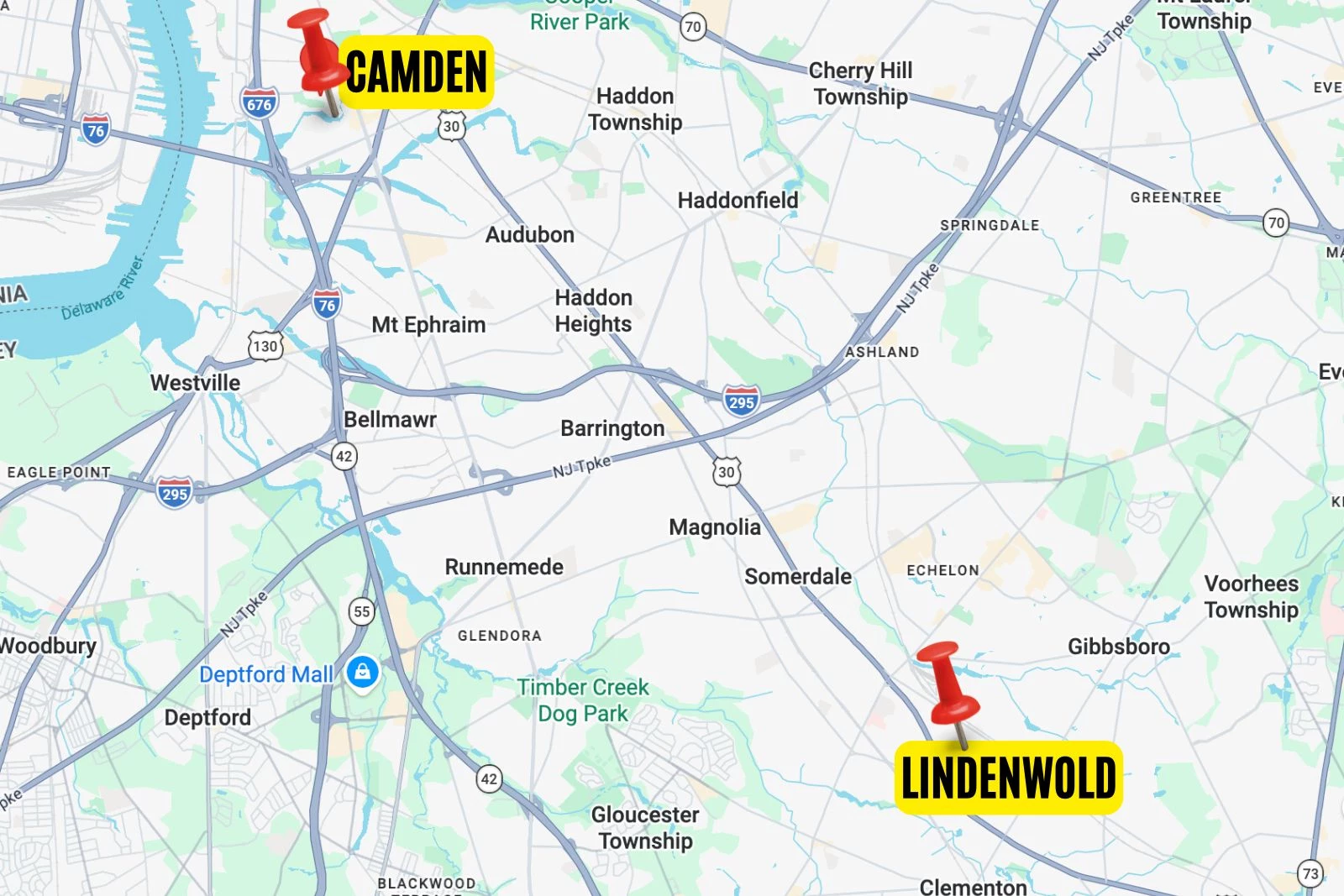 Camden County Woman 53 Killed By Boyfriend In Murder Suicide Attachment Police Say Camden Man Killed Girlfriend In Murder Suicide Google Maps Canva 
