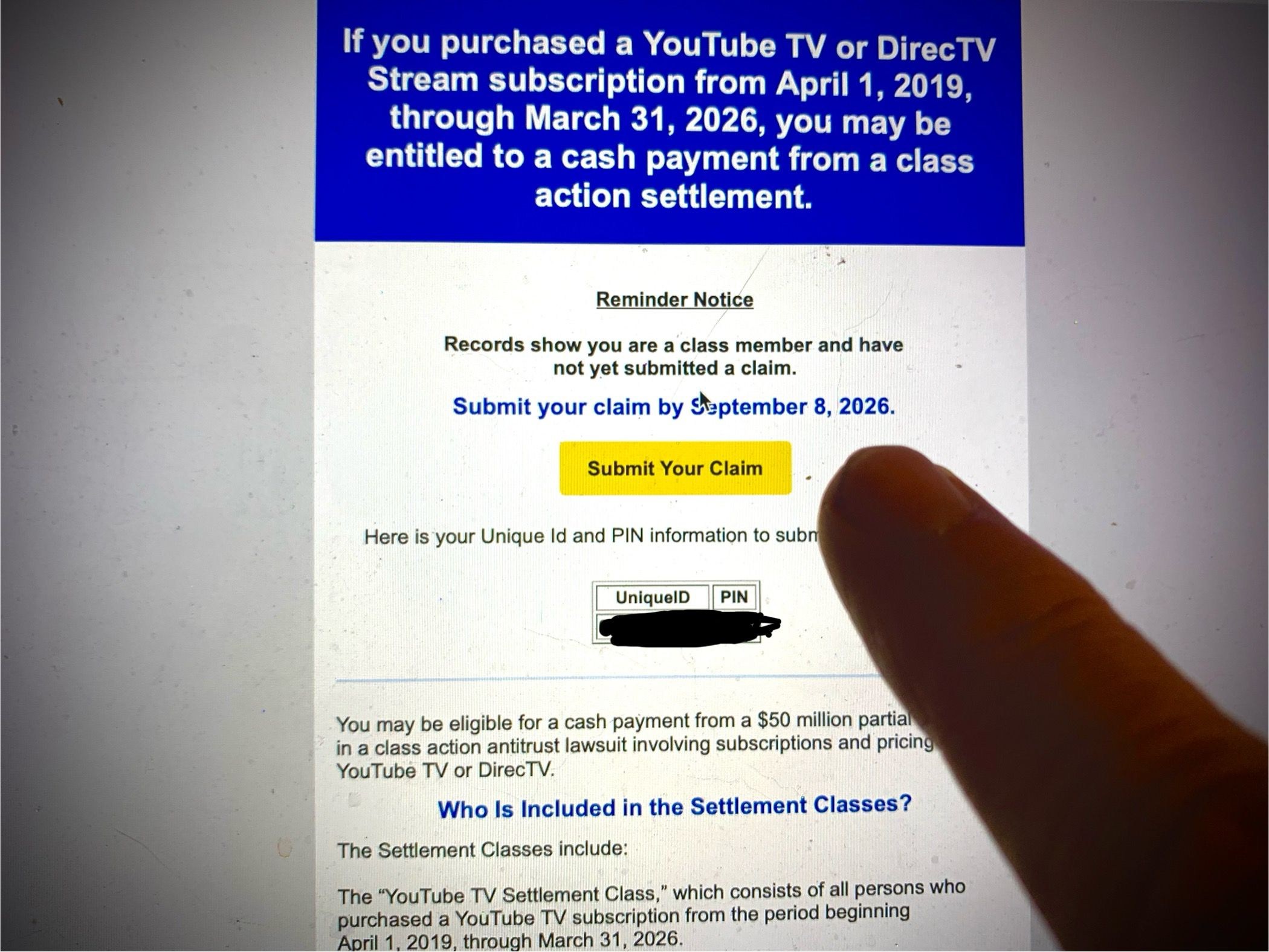NJ, I almost didn’t click on this $50M Disney settlement email