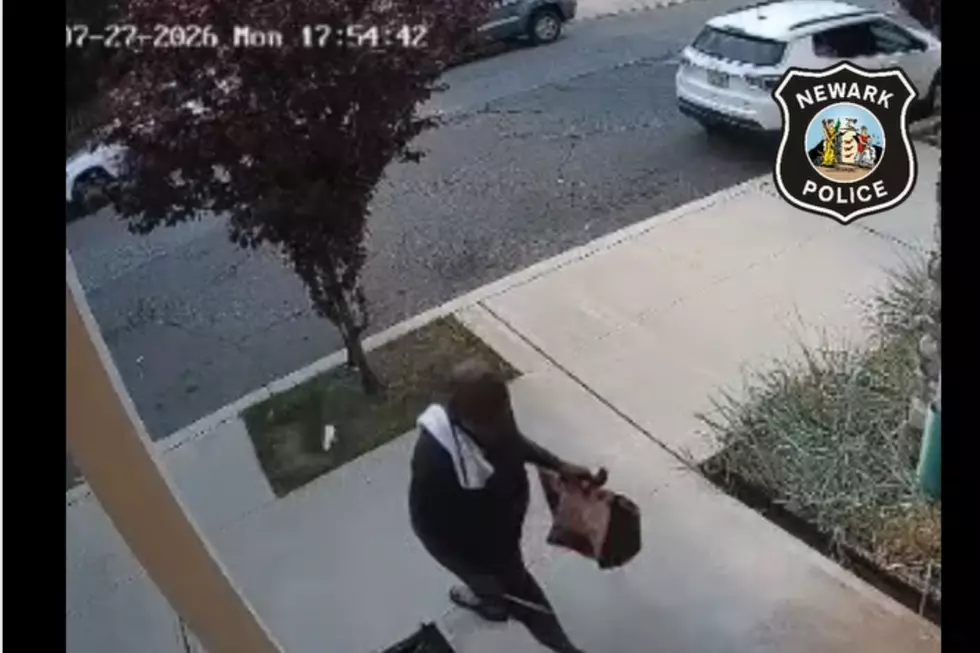 Newark porch pirate caught on camera with one Crocs, one sneaker