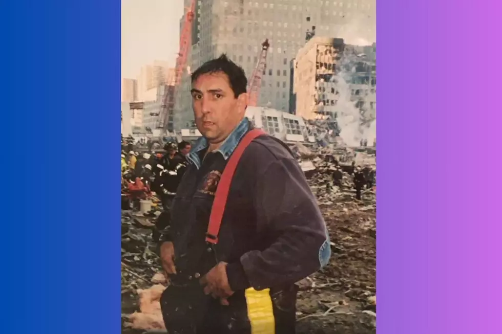 NJ firefighter Peter Cagnassola in NYC on Sept. 11, 2001 (Thomas Cagnassola)