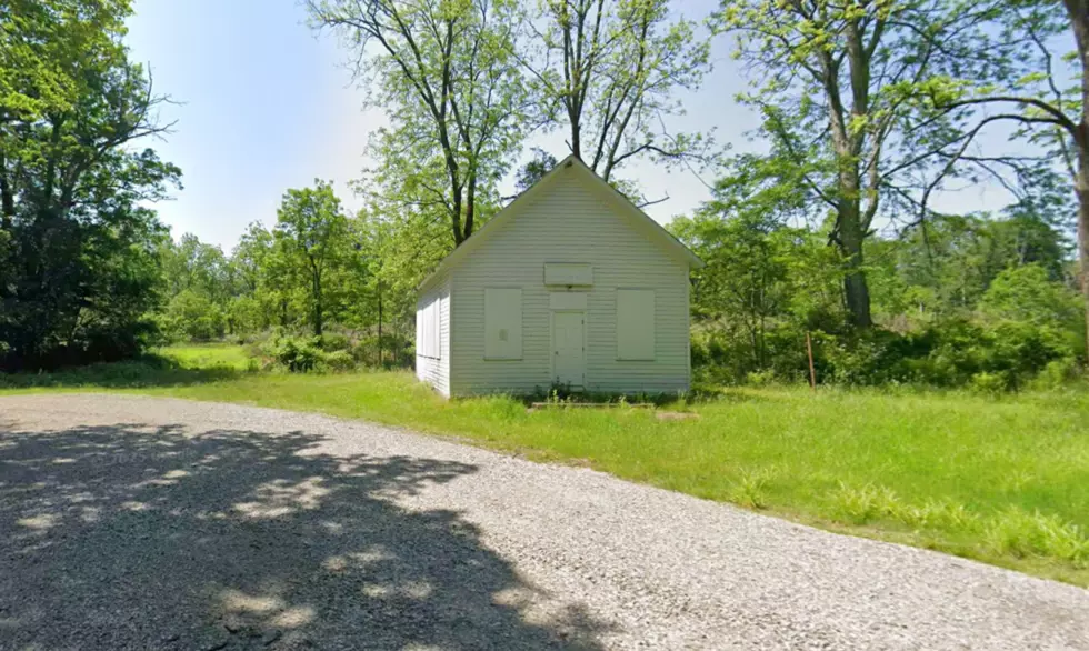 The old Calno School in the former Pahaquarry Township, Warren County, another Delaware River valley community emptied out in the Tocks Island era | Google Maps
