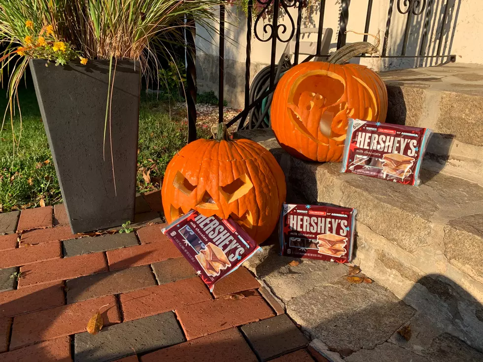 Our neighbor Al gave out full-size candy bars. Now we do too