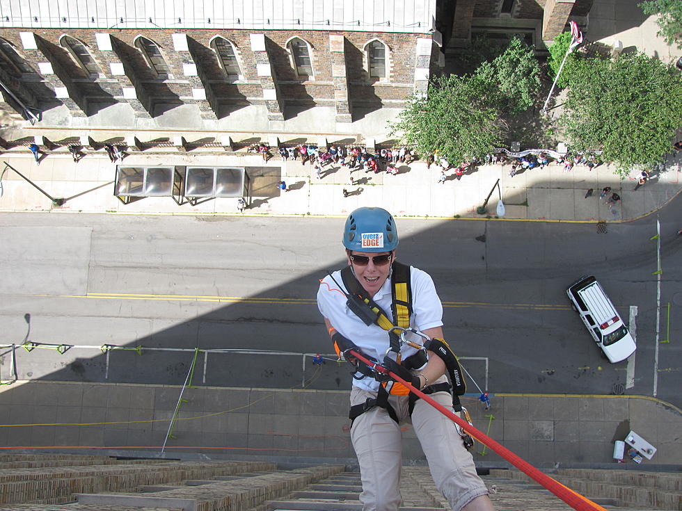 Polly Wogg Rappels Off 15-Story Building for Special Olympics [PHOTOS & VIDEOS]