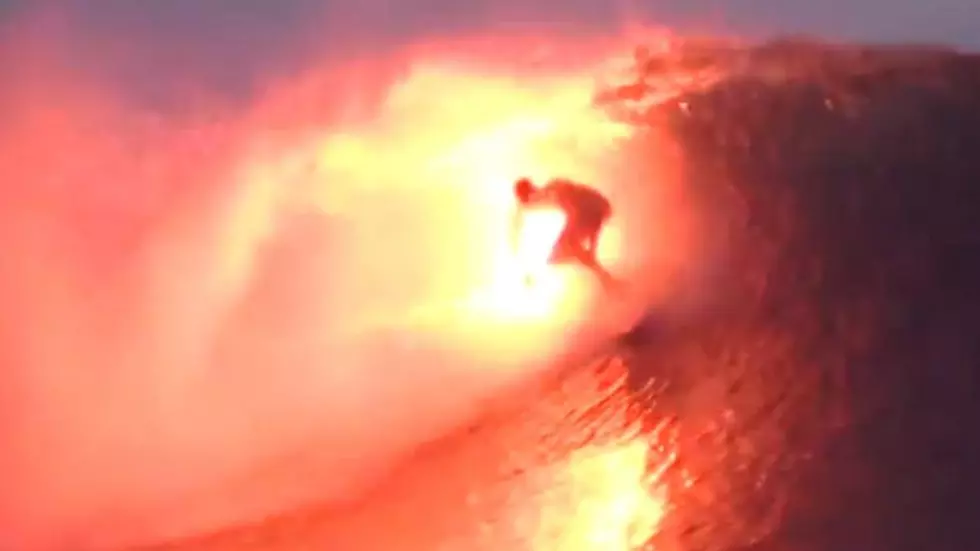 Waves Ablaze With Surfer Flare [VIDEO]