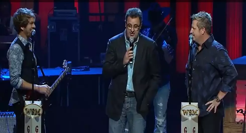 Vince Gill Surprises Rascal Flatts With Grand Ole Opry Invite [VIDEO]