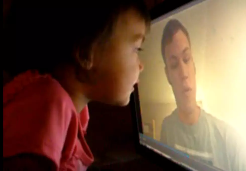 &#8216;Cute Kid&#8217; Of The Day Watches Military Father&#8217;s Recorded Message [VIDEO]