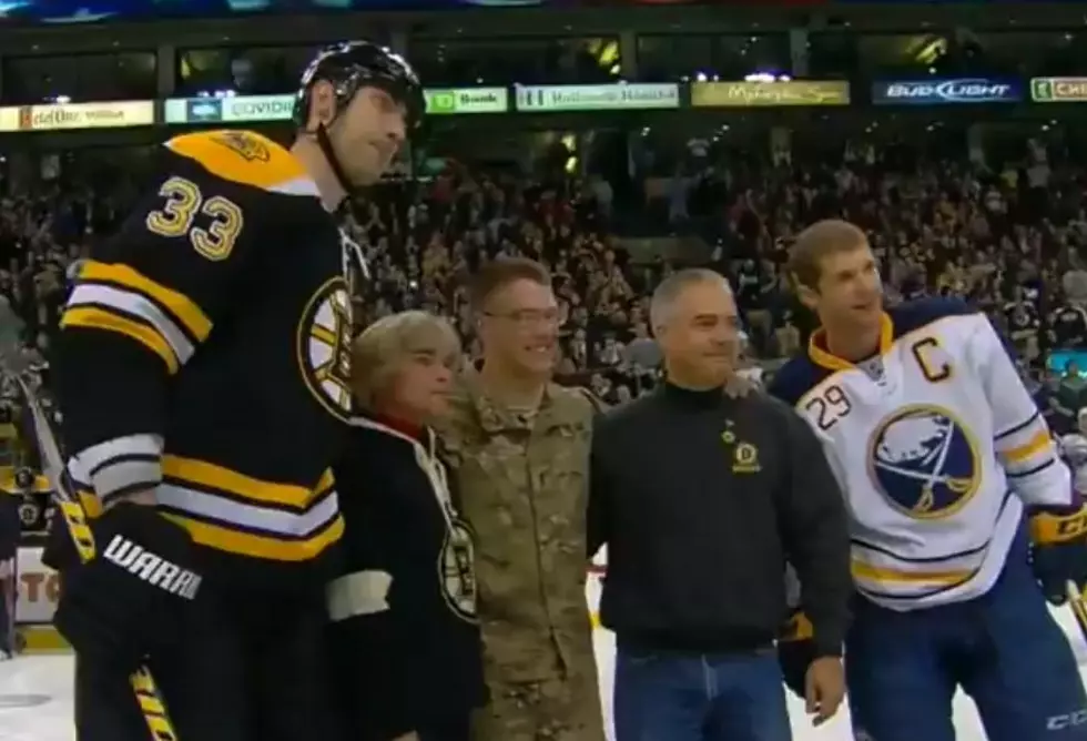 Bruins Surprise Parents With Son Home From Afghanistan [VIDEO]