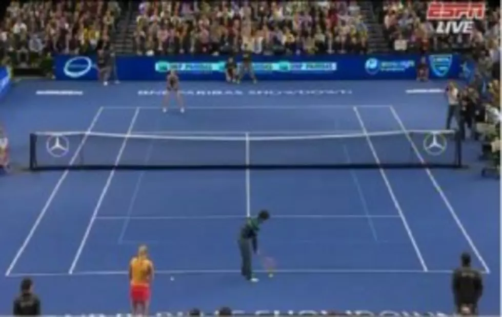 Worlds Number One Golfer Rory McIlroy Takes To the Tennis Court [VIDEO]