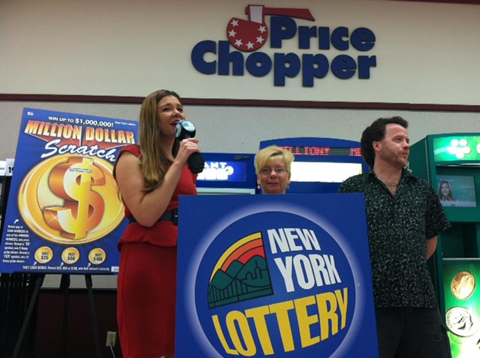 Diane Przybyla of Utica Presented With Million Dollar Check From New York Lottery