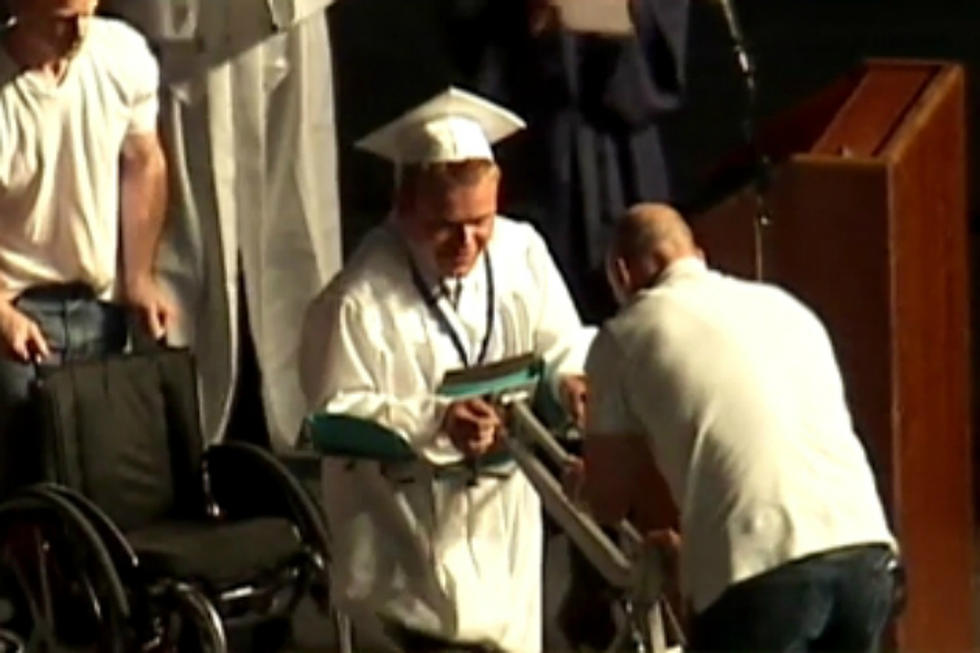 ‘Cute Kid’ of the Day: Paralyzed Teen Walks at His High School Graduation