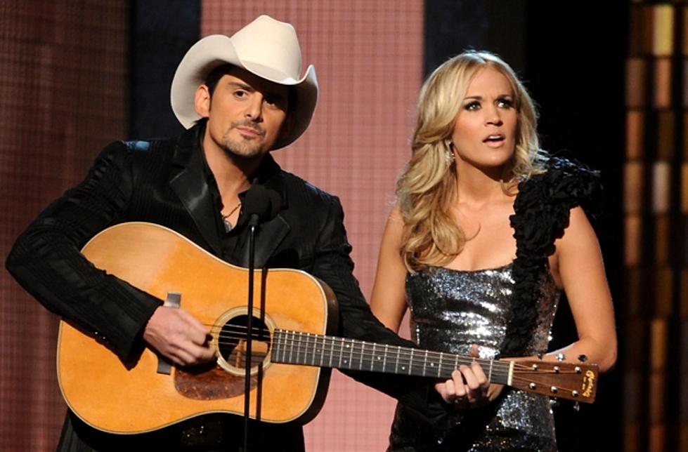 Brad Paisley Surprises Carrie Underwood on Stage in Nashville [VIDEO]