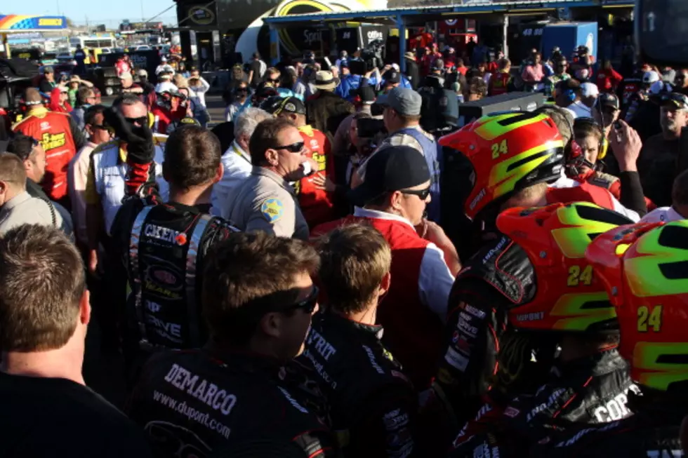 Jeff Gordon and Clint Bowyer Clash On Track And In Garage