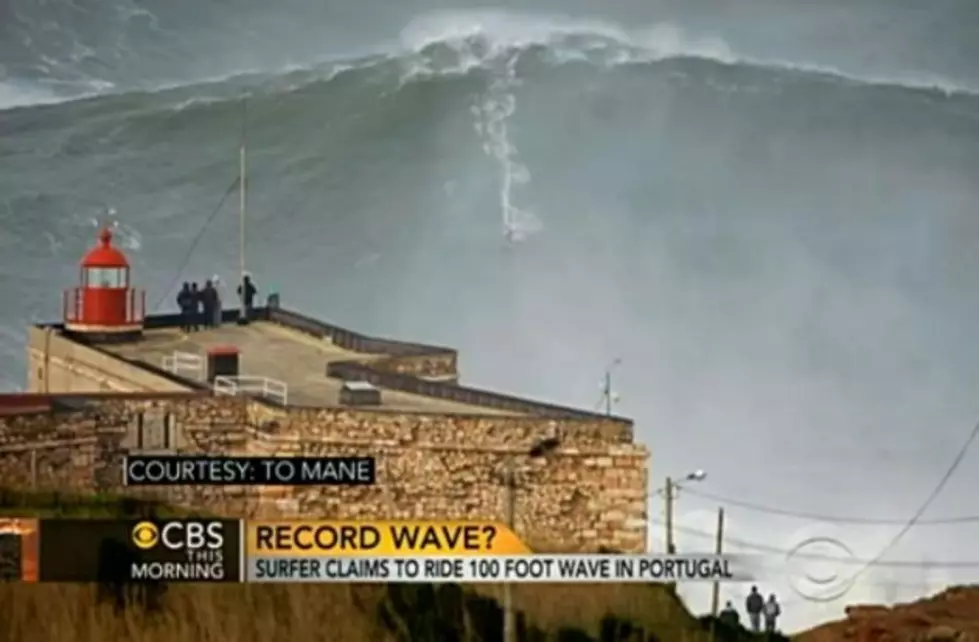 Surfer Rides 100 Foot Wave to Break His Own Record [VIDEO]