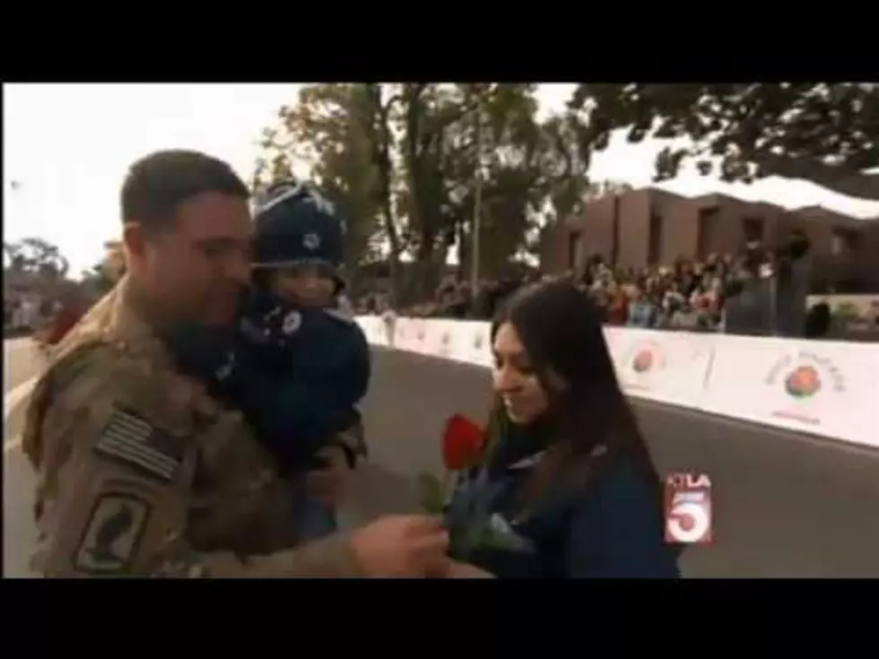 Rose Parade Reunion, Sergeant Surprises Wife and Son [VIDEO]