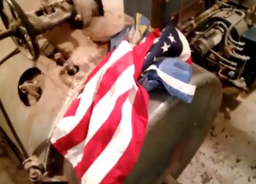An American Flag &#8211; Crumpled and Disrespected in a South Dakota School Boiler Room [VIDEO]