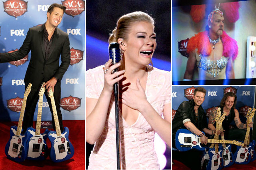 LeAnn Rimes Emotional Patsy Cline Tribute, Trace Adkins Dressed as Vegas Showgirl Among American Country Awards Highlights