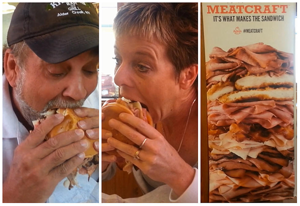 Tad and Polly Try the First Arby’s ‘Meat Mountain’ Served in Utica [VIDEO]