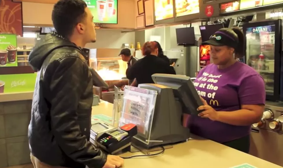 Watch Chris Barrett At McDonald&#8217;s Pay With lovin And Dance To Taylor Swift