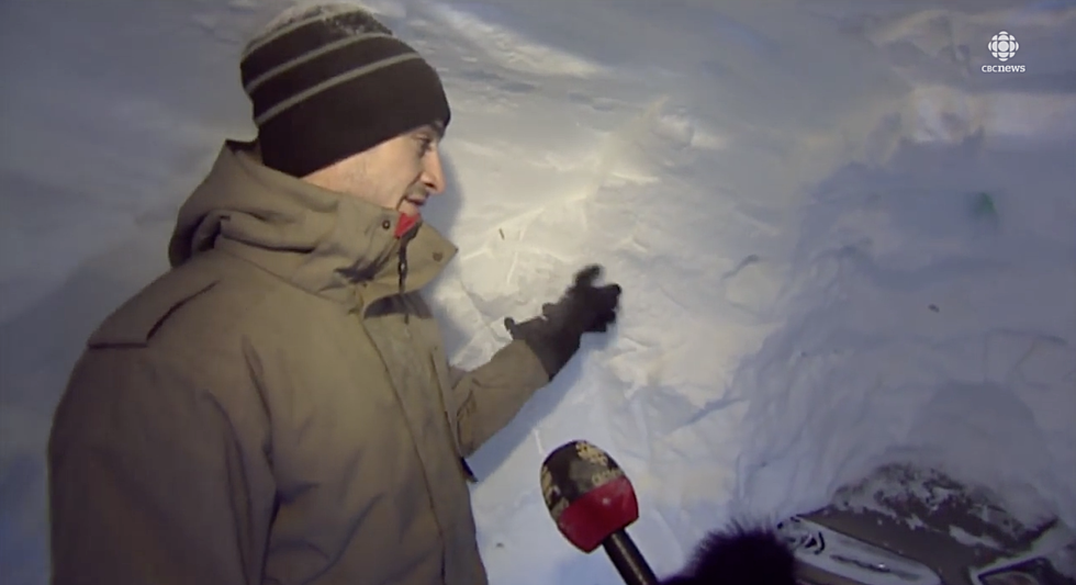 Man Digs Tunnel In The Snow And You Won&#8217;t Believe Where It Leads [Video]