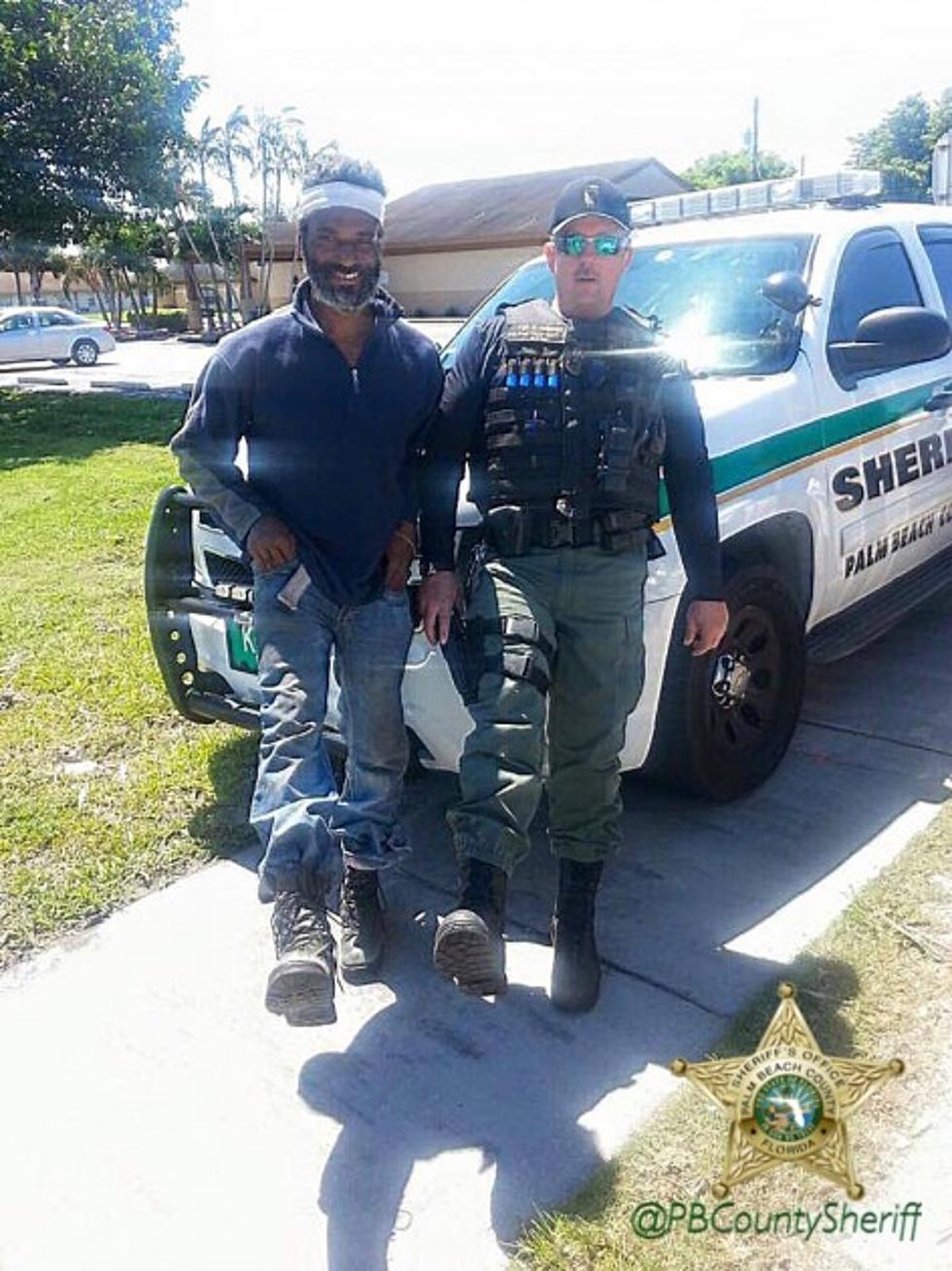 Officer Gives Boots To Homeless Man With Carpet Tied To His Feet [PHOTO]