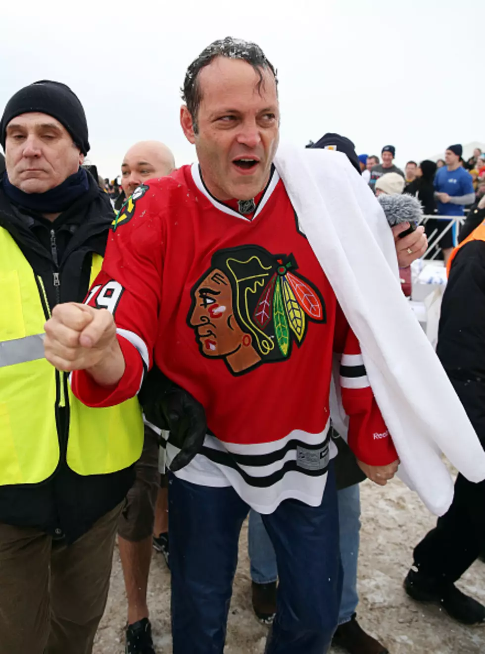 Chicago Fire Cast, Vince Vaughn and Lady Gaga Take Polar Plunge [VIDEO + PHOTOS]