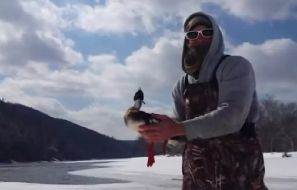 Ice Fisher In Pennsylvania Catches Duck On Line [VIDEO]