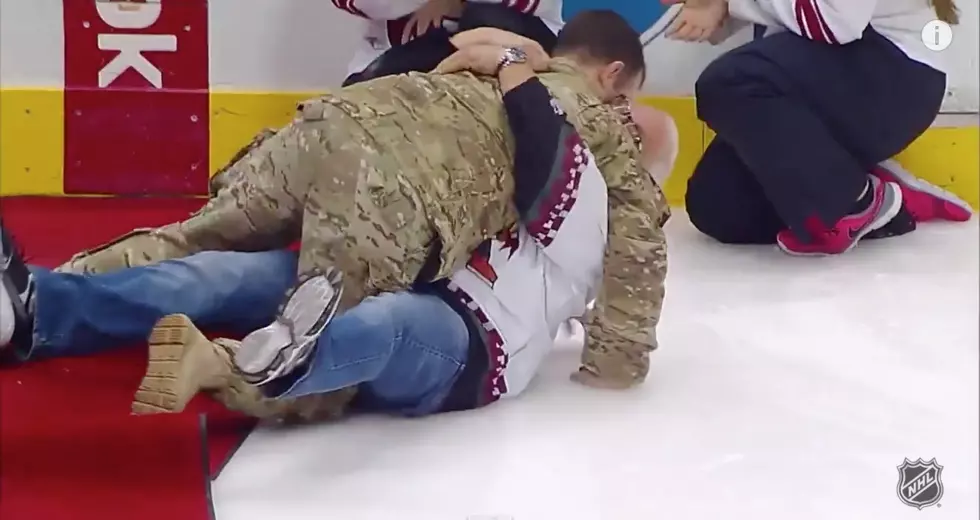 Soldier Returns Home to Surprise Parents Before NHL Game [Video]