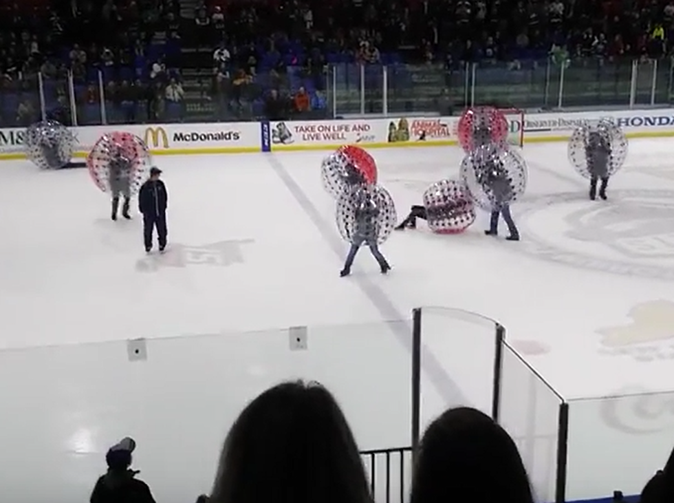 Tad and Polly Get Knocked Around Playing ‘Knocker Ball’ at Utica Comets Game [VIDEO]