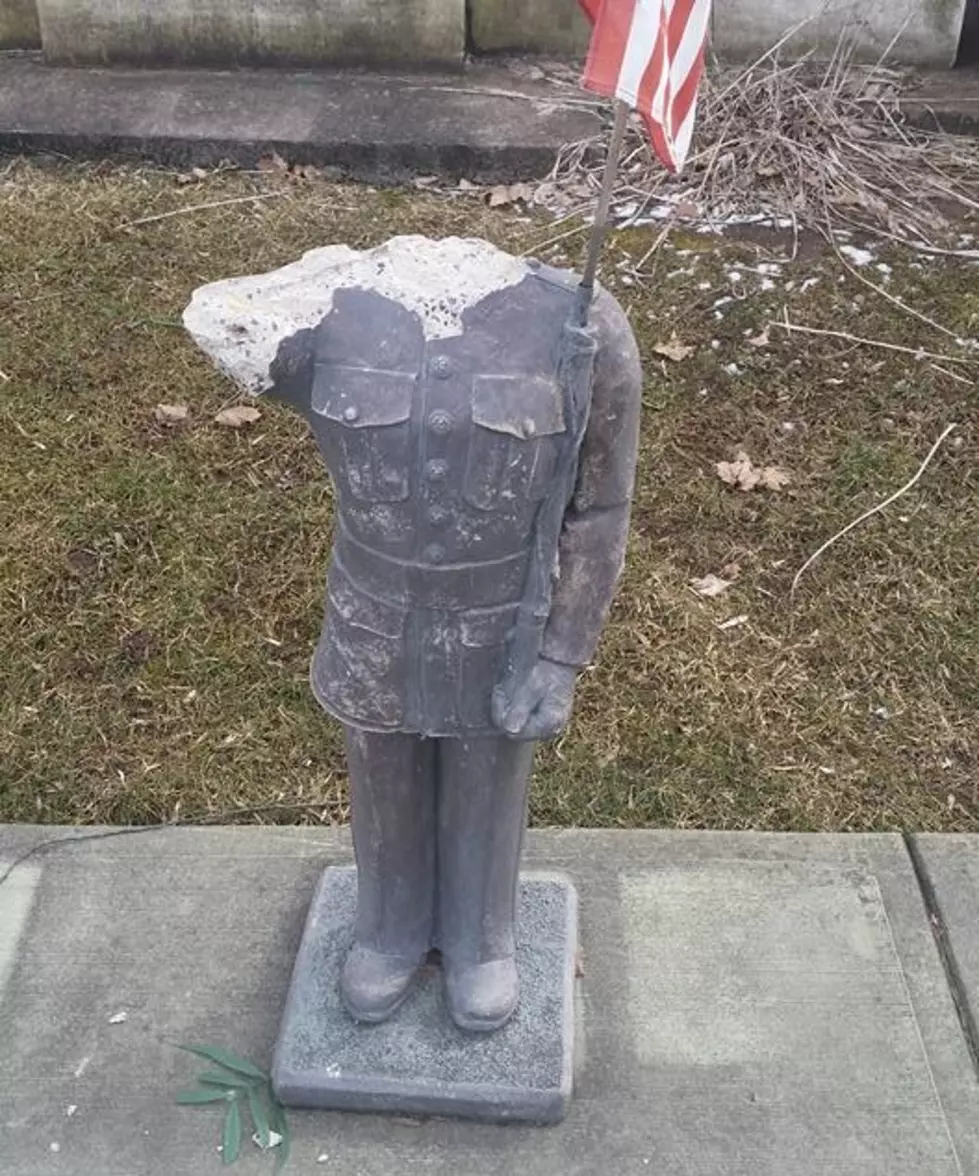 Police Know Who is Responsible For Damaging the Military Statue in Frankfort That Has Been Replaced