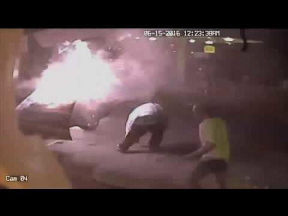 Rochester Gas Station Car Explosion Caught on Camera