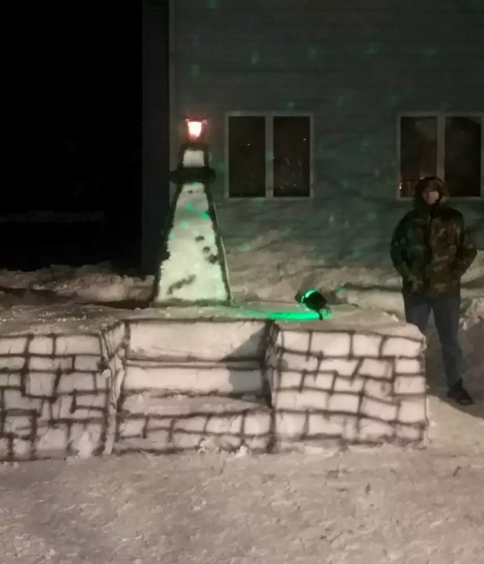 Tired Of The Same Old Snowmen? How About A Lighthouse