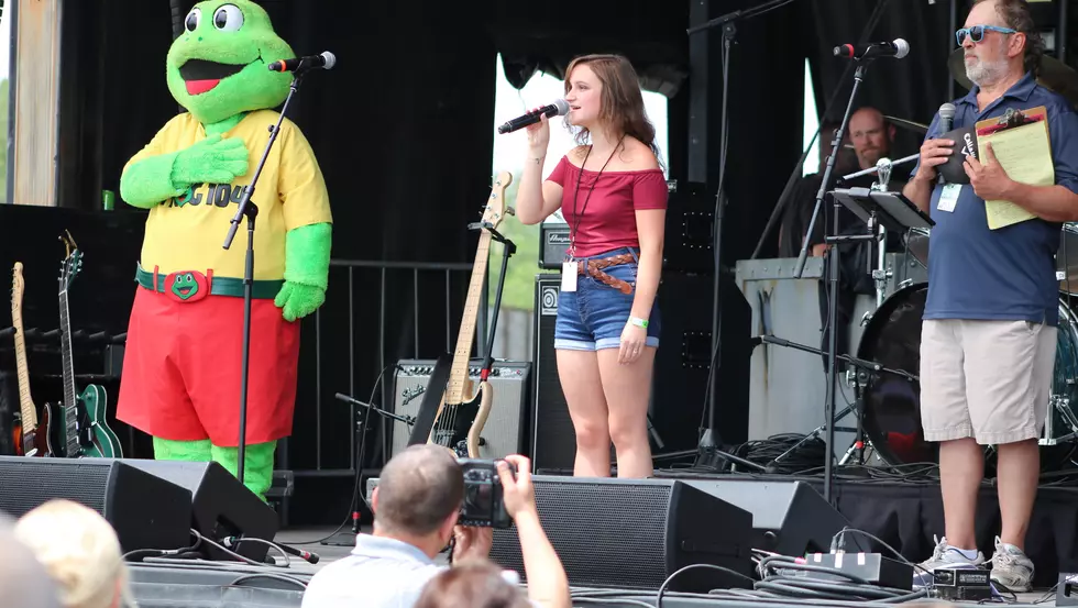 National Anthem Singer at FrogFest