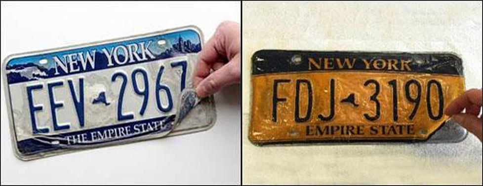 Central New York Driver Ticketed for Peeling Plate