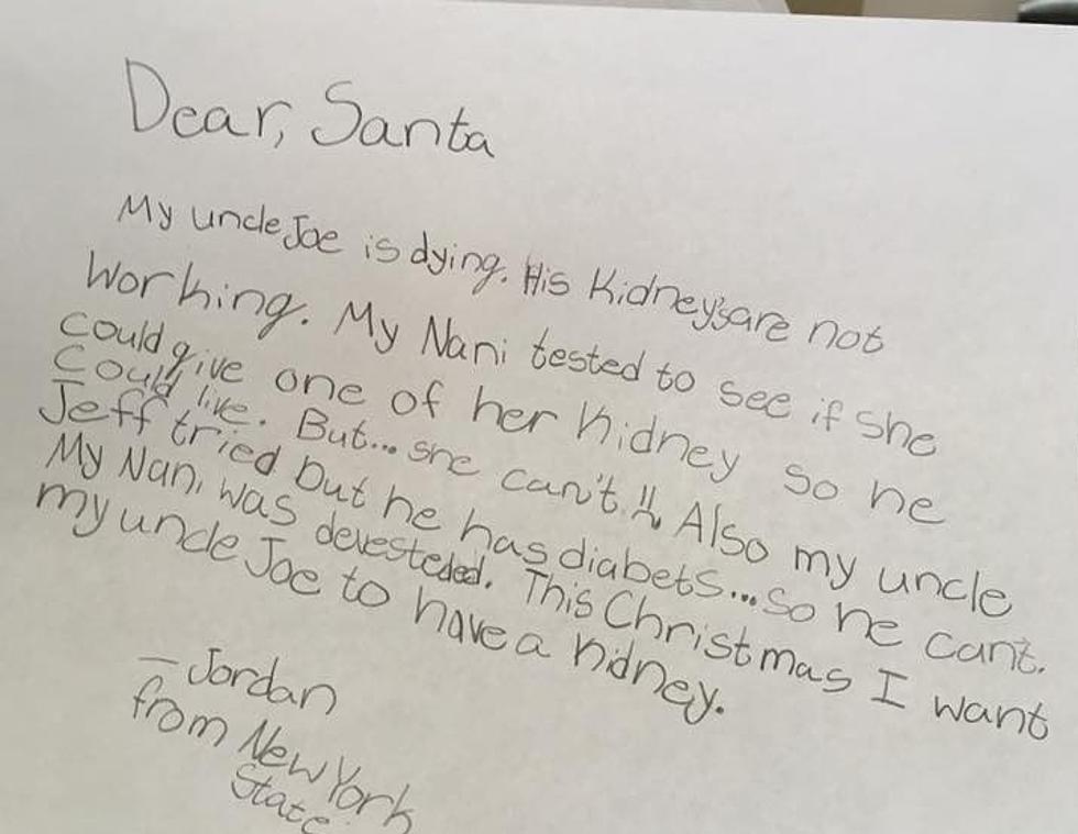 Camden Girl Asks Santa for a New Kidney for Her Dying Uncle