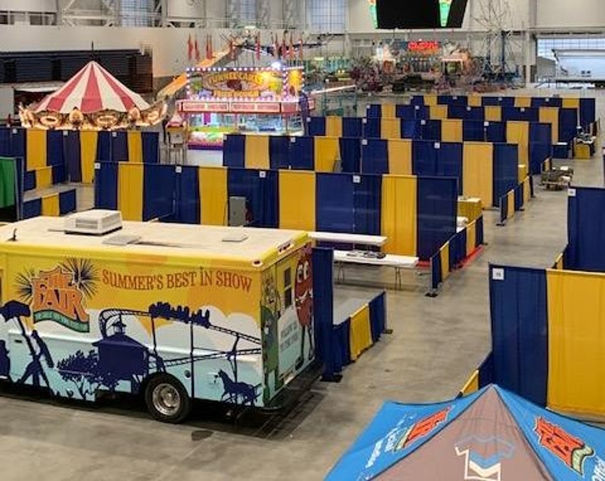 Set Up Begins for the New York State Winter Fair