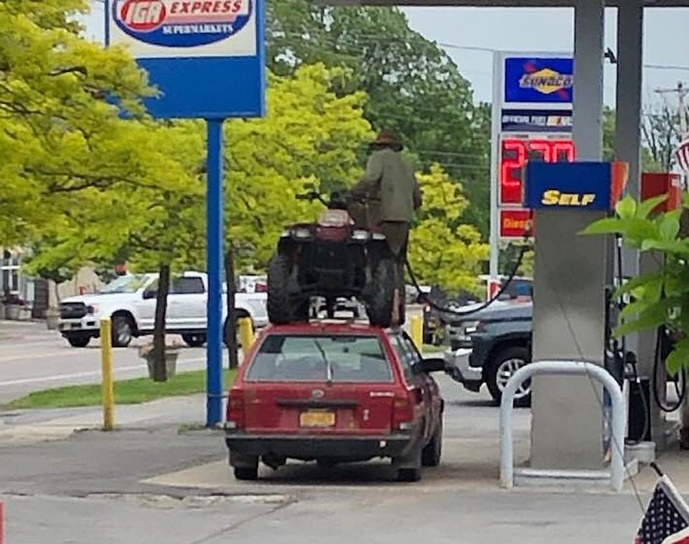 New Yorker Gasses Up ATV On Top of Car